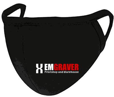 Custom printed reusable face mask with logo