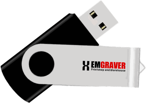 16GB custom logo swivel USB drive