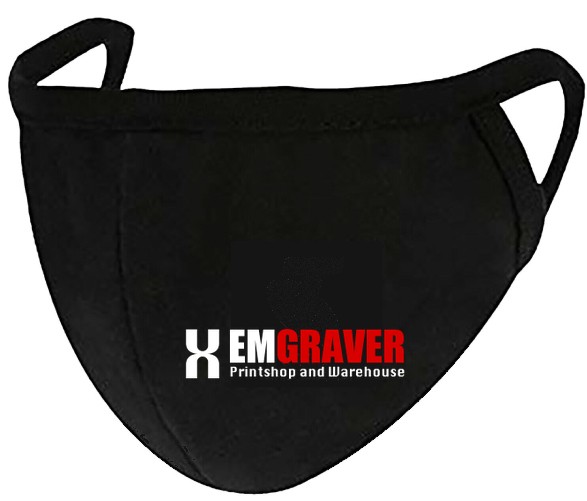 Custom printed reusable face mask with logo