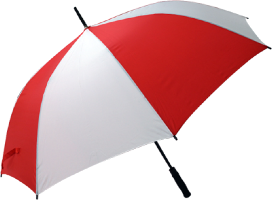 Golf-style custom sport umbrella with printed logo panel