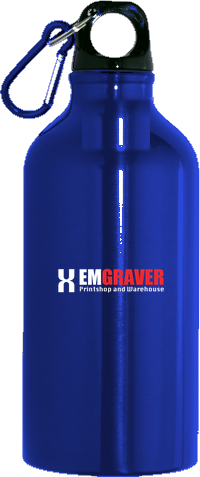 Custom printed 500ml aluminium water bottle with logo